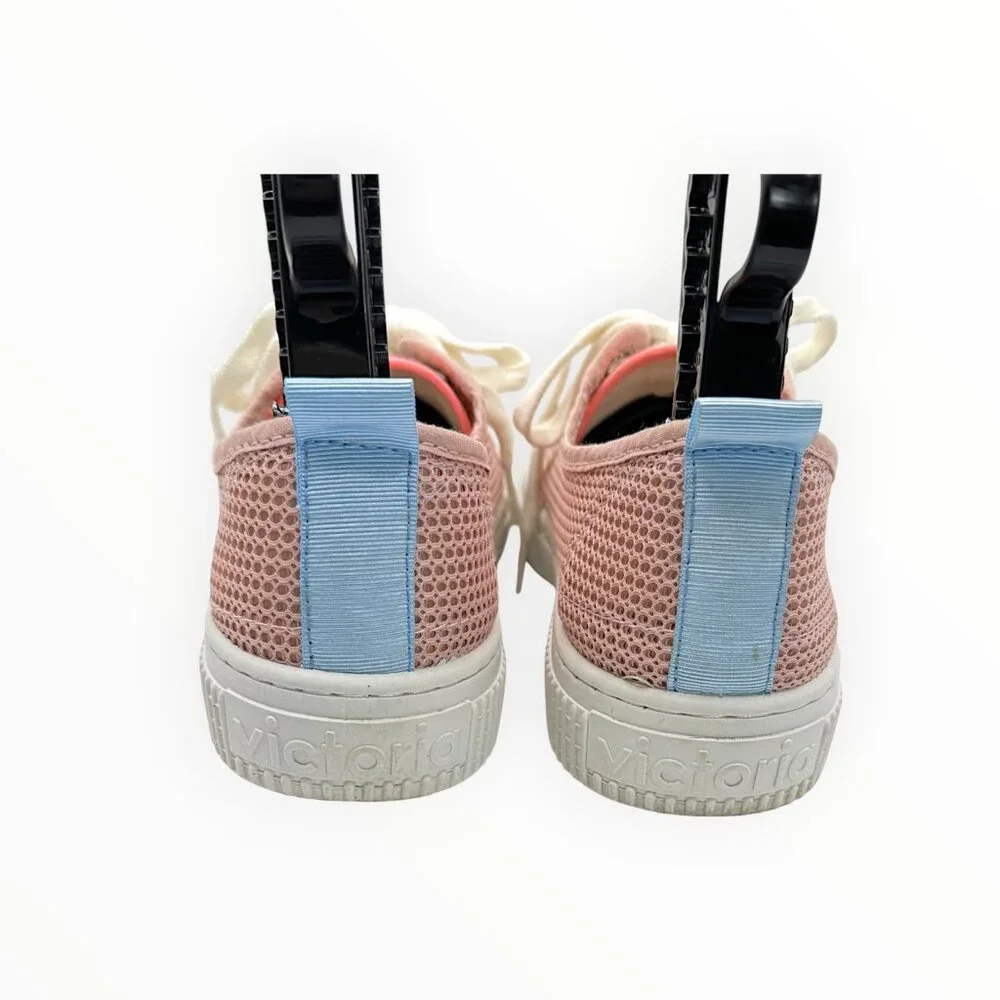 Victoria Women's 1915 Re-Edition Pink Mesh Low-Top Sneakers - Picture 3 of 10